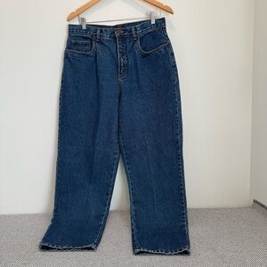 bill blass Dark Blue Straight-Leg Jeans